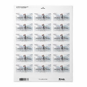 Merried Christmas Holly Mistletoeフォトアドレス ラベル (フルシート)