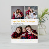 Merrier Little Christmas 4 Photo New Baby Gold  箔シーズンカード (立ち正面)