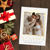 Merrier Together Photo Elegant Christmas 箔シーズンカード