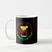 Merrier With A Margarita Christmas Drinking Margar コーヒーマグカップ (左)