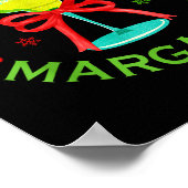 Merrier With A Margarita Christmas Drinking Margar ポスター (角)
