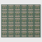 Merrier with a Martini Christmas Cocktail Holiday  ラッピングペーパー (フラット)