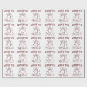 Merrier with Mimosas Christmas Prosecco Wine Party ラッピングペーパー (フラット)