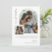 Merriest Christmas Arch Photo Family Beach Card シーズンカード (スタンド正面)