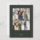 Merriest Christmas elegant hunter green photo シーズンカード (裏面)