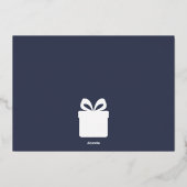 Merriest Christmas Family Joy Christmas 箔シーズンカード (裏面)