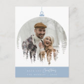 Merriest Christmas Family Photo, Pine Tree Layover ポストカード (正面)