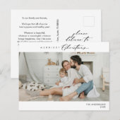 Merriest Christmas Family Photo, Winter Happiness ポストカード (正面/裏面)