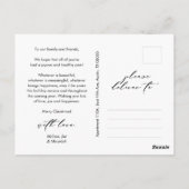 Merriest Christmas Family Photo, Winter Happiness ポストカード (裏面)