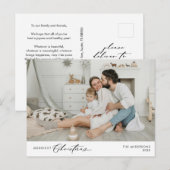 Merriest Christmas Family Photo, Winter Happiness ポストカード (正面/裏面)