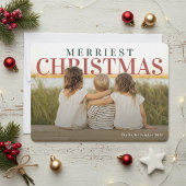 Merriest Christmas Modern Photo シーズンカード
