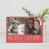 Merriest Christmas Photo Card シーズンカード (スタンド正面)
