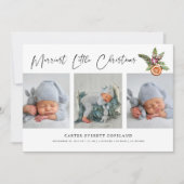 Merriest Little Christmas Multi Photo Birth  案内状 (正面)