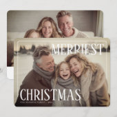 Merriest Modern Christmas Photo シーズンカード (正面/裏面)