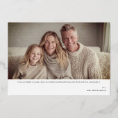 Merriest Modern Christmas Photo 箔シーズンカード (裏面)