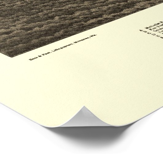 Merrill, WI Panoramic Map - 1883 ポスター (角)