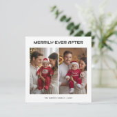Merrily Ever After Cozy Family Christmas Card シーズンカード (スタンド正面)