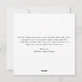 Merrily Ever After Cozy Family Christmas Card シーズンカード (裏面)