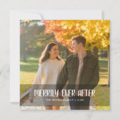 Merrily Ever After Cute Couple Christmas Card シーズンカード (正面)
