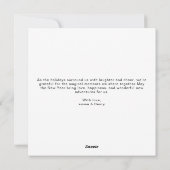 Merrily Ever After Cute Couple Christmas Card シーズンカード (裏面)