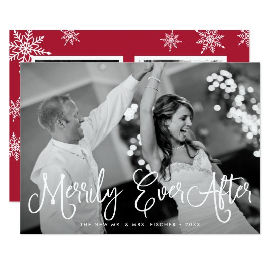 Merrily Ever After Holiday Card w/ Back Message カード