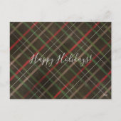 Merriy Ever After newlywedsクリスマスグリーン写真 シーズンポストカード (裏面)