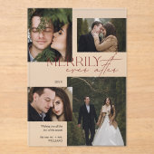 Merriy Ever After Red Script 4 Photo アクリル招待状 (正面)