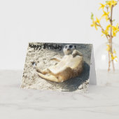 Merrkatのハッピーバースデー カード (黄色い花)