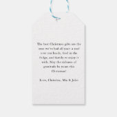 MERRY! オーダーメイドのモダンなクリスマスツリー ギフトタグ (裏面)