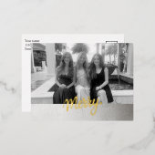 Merry 箔シーズンポストカード (正面/裏面)