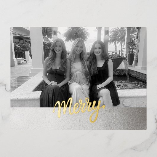 Merry 箔シーズンポストカード (正面)