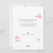 Merry 4 photos collage Christmas Holiday  シーズンカード (裏面)