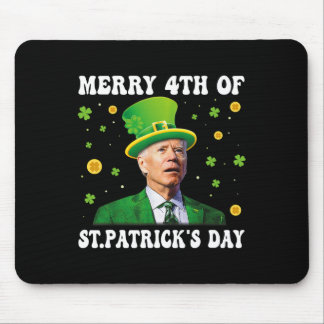 Merry 4th Of St Patricks Day Groovy Joe Biden Conf マウスパッド
