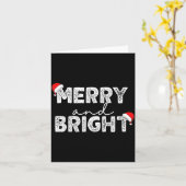 Merry &amp; Bright And I'm Trying To Feel Merry &a カード (黄色い花)