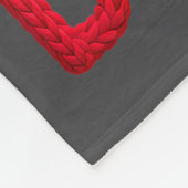 Merry & Bright Christmas Santa Hat Crochet Kni フリースブランケット (角)