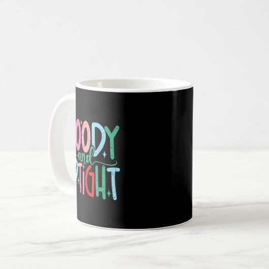 Merry & Bright Moody & Uptight Matching Co コーヒーマグカップ (正面左)
