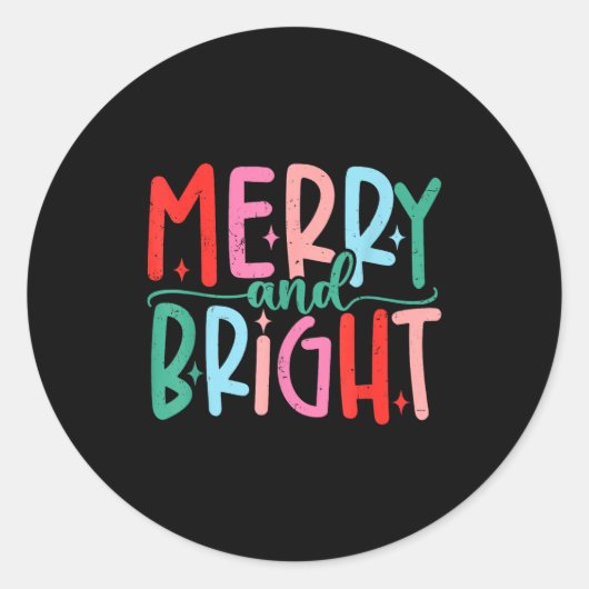 Merry & Bright Moody & Uptight Matching Co ラウンドシール (正面)