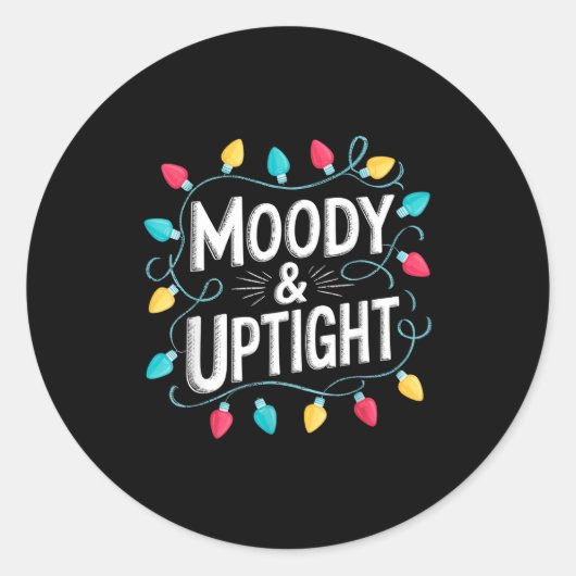 Merry & Bright Moody & Uptight Matching Co ラウンドシール (正面)
