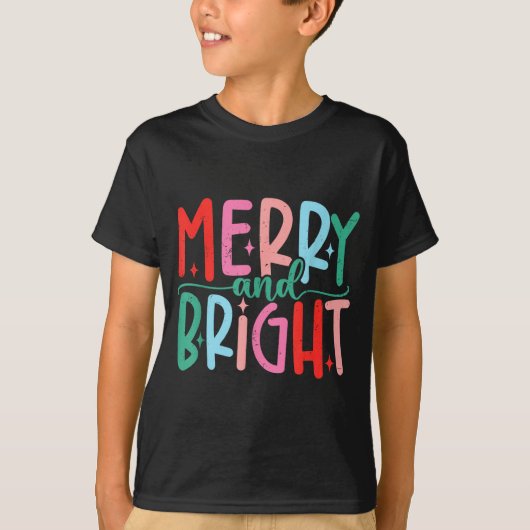 Merry &amp; Bright Moody &amp; Uptight Matching Co Tシャツ (正面)