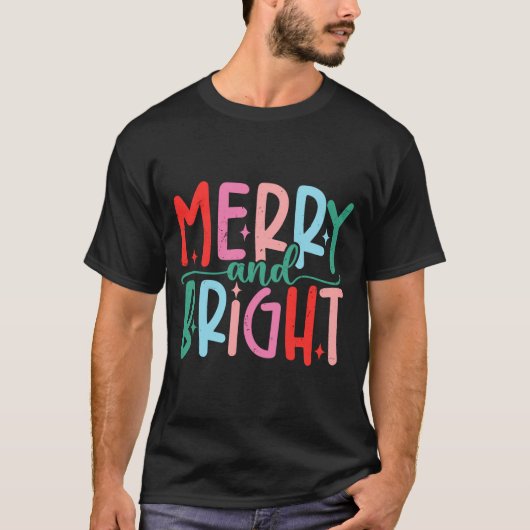 Merry &amp; Bright Moody &amp; Uptight Matching Co Tシャツ (正面)
