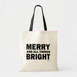Merry and All Things Bright | Holiday Tote Bag トートバッグ