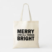 Merry and All Things Bright Holiday Tote Bag トートバッグ (裏面)