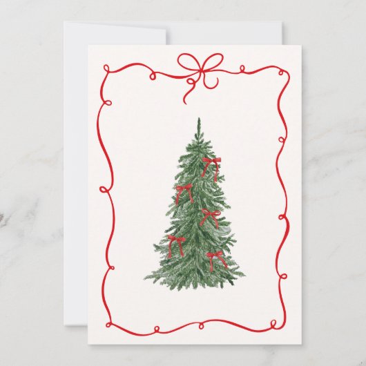 Merry and Bride Whimsical Holiday Bridal Shower 招待状 (裏面)