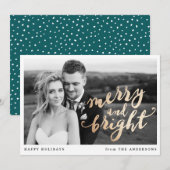 Merry and Bright | ホリデーフォトカード シーズンカード (正面/裏面)
