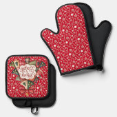 Merry And Bright  鍋つかみ&鍋敷きセット (正面/裏面)