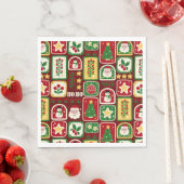 Merry and Bright Christmas  スタンダードランチョンナプキン (インサイチュ)