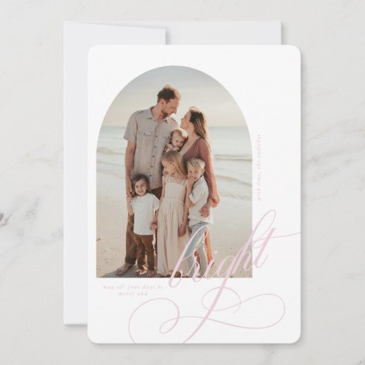 Merry and Bright Christmas Card シーズンカード (正面)