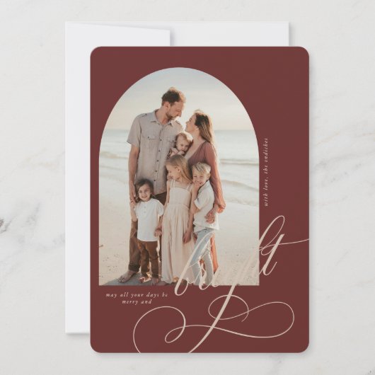 Merry and Bright Christmas Card シーズンカード (正面)