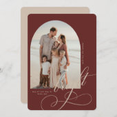 Merry and Bright Christmas Card シーズンカード (正面/裏面)