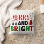 Merry and Bright Christmas Design – Holiday Cheer クッション (ブランケット)